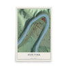 Map of Hyde Park, Pennsylvania, 12 x 18 inch unframed archival matte print