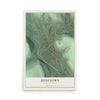 Map of Hydetown, Pennsylvania, 12 x 18 inch unframed archival matte print
