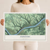 Map of Industry, Pennsylvania, 12 x 18 inch unframed archival matte print