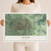 Map of Ingram, Pennsylvania, 12 x 18 inch unframed archival matte print