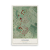 Map of Ivyland, Pennsylvania, 12 x 18 inch unframed archival matte print