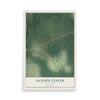 Map of Jackson Center, Pennsylvania, 12 x 18 inch unframed archival matte print