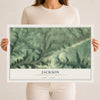 Map of Jackson, Lycoming County, Pennsylvania, 12 x 18 inch unframed archival matte print