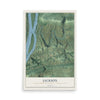 Map of Jackson, Northumberland County, Pennsylvania, 12 x 18 inch unframed archival matte print