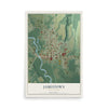 Map of Jamestown, Pennsylvania, 12 x 18 inch unframed archival matte print