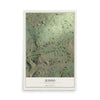 Map of Jeddo, Pennsylvania, 12 x 18 inch unframed archival matte print
