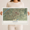 Map of Jenkins, Pennsylvania, 12 x 18 inch unframed archival matte print
