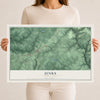 Map of Jenks, Pennsylvania, 12 x 18 inch unframed archival matte print
