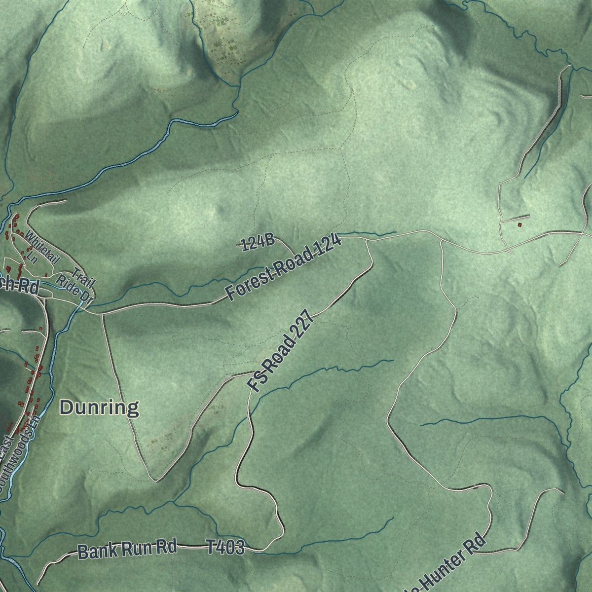 Second close-up of the map of Jenks, Pennsylvania print showing more streets and buildings