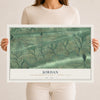 Map of Jordan, Northumberland County, Pennsylvania, 12 x 18 inch unframed archival matte print