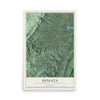 Map of Juniata, Bedford County, Pennsylvania, 12 x 18 inch unframed archival matte print