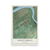 Map of Juniata Terrace, Pennsylvania, 12 x 18 inch unframed archival matte print