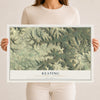 Map of Keating, McKean County, Pennsylvania, 12 x 18 inch unframed archival matte print