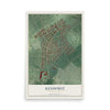 Map of Kenhorst, Pennsylvania, 12 x 18 inch unframed archival matte print
