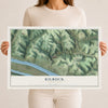 Map of Kilbuck, Pennsylvania, 12 x 18 inch unframed archival matte print