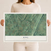 Map of King, Pennsylvania, 12 x 18 inch unframed archival matte print