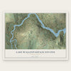 Lake Wallenpaupack Estates, Pennsylvania map print, the full design
