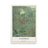 Map of Landisburg, Pennsylvania, 12 x 18 inch unframed archival matte print