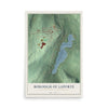 Map of the Borough of Laporte, Sullivan County, Pennsylvania, 12 x 18 inch unframed archival matte print