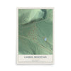Map of Laurel Mountain, Pennsylvania, 12 x 18 inch unframed archival matte print