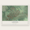 Lawnton, Pennsylvania map print, the full design