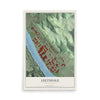 Map of Leetsdale, Pennsylvania, 12 x 18 inch unframed archival matte print