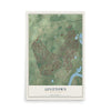 Map of Levittown, Pennsylvania, 12 x 18 inch unframed archival matte print
