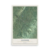 Map of Ligonier, Westmoreland County, Pennsylvania, 12 x 18 inch unframed archival matte print