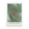Map of the Borough of Ligonier, Westmoreland County, Pennsylvania, 12 x 18 inch unframed archival matte print