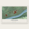 Lime Ridge, Pennsylvania map print, the full design