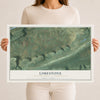 Map of Limestone, Lycoming County, Pennsylvania, 12 x 18 inch unframed archival matte print