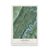 Map of Lincoln, Huntingdon County, Pennsylvania, 12 x 18 inch unframed archival matte print
