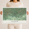 Map of Longswamp, Pennsylvania, 12 x 18 inch unframed archival matte print