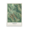 Map of Loretto, Pennsylvania, 12 x 18 inch unframed archival matte print
