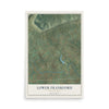 Map of Lower Frankford, Pennsylvania, 12 x 18 inch unframed archival matte print