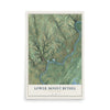 Map of Lower Mount Bethel, Pennsylvania, 12 x 18 inch unframed archival matte print
