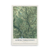 Map of Lower Turkeyfoot, Pennsylvania, 12 x 18 inch unframed archival matte print