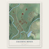 Lucerne Mines, Pennsylvania map print, the full design
