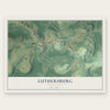 Luthersburg, Pennsylvania map print, the full design