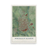 Map of the Borough of Manheim, Lancaster County, Pennsylvania, 12 x 18 inch unframed archival matte print