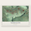 Marshallton, Pennsylvania map print, the full design