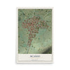 Map of McAdoo, Pennsylvania, 12 x 18 inch unframed archival matte print