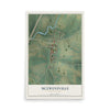 Map of McEwensville, Pennsylvania, 12 x 18 inch unframed archival matte print