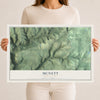 Map of McNett, Pennsylvania, 12 x 18 inch unframed archival matte print