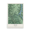 Map of Mead, Pennsylvania, 12 x 18 inch unframed archival matte print
