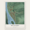 Mocanaqua, Pennsylvania map print, the full design