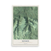 Map of Monroe, Bradford County, Pennsylvania, 12 x 18 inch unframed archival matte print