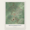Montgomeryville, Pennsylvania map print, the full design