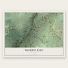 Morris Run, Pennsylvania map print, the full design
