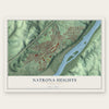 Natrona Heights, Pennsylvania map print, the full design
